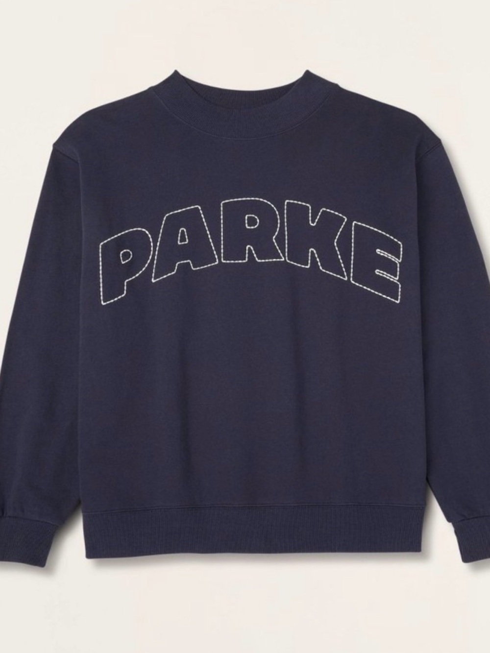 PARKE NWT Mockneck S/M or L/XL Navy Sweatshirt